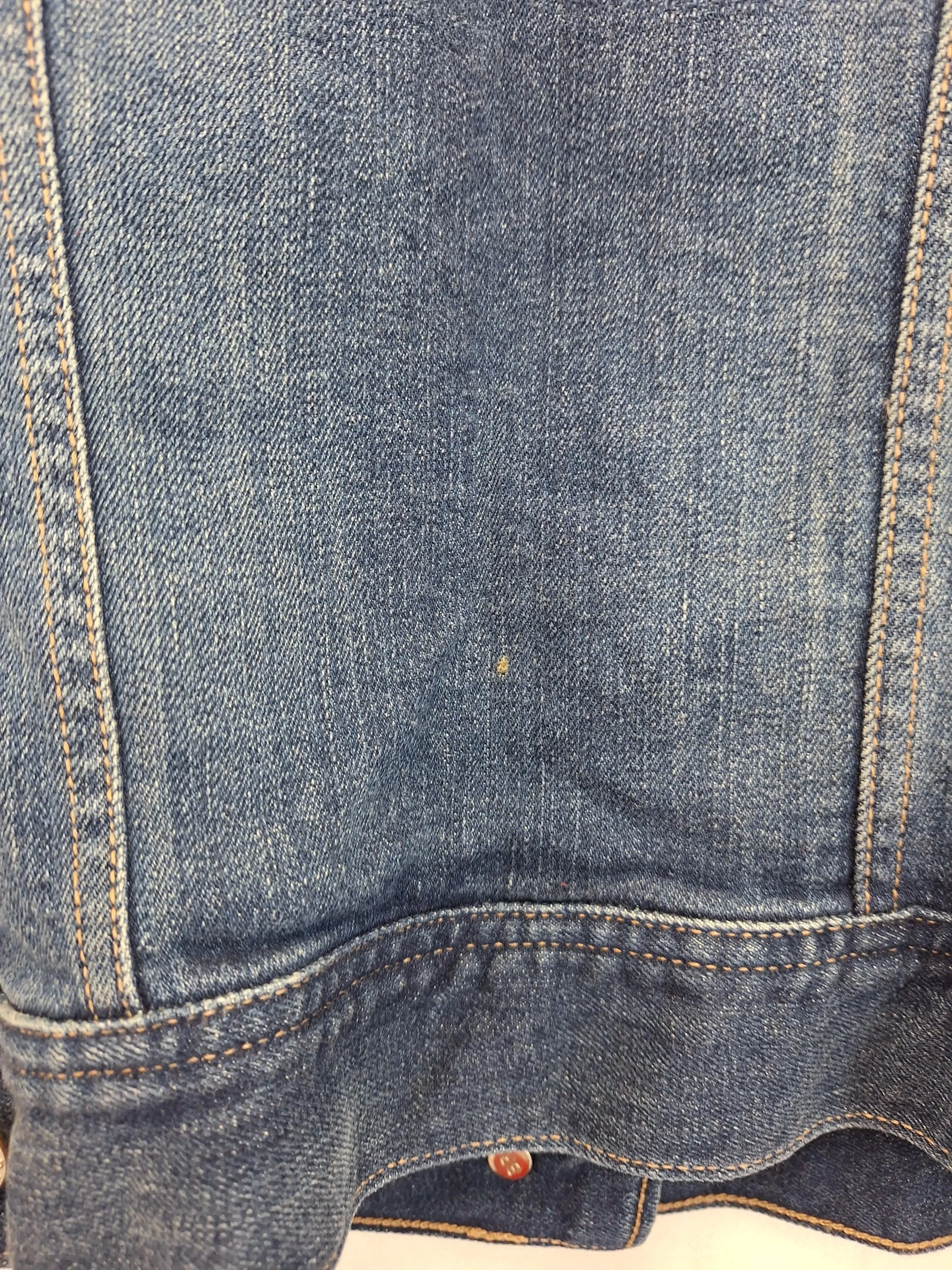 Banana Republic Fitted Stretch Denim With Contrast Sleeve Jacket Size XS