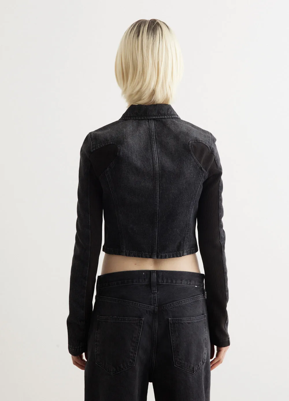 De-Sylen-S Giacca Fitted Panelled Denim Jacket