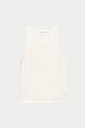 KNITTED VEST - WHITE