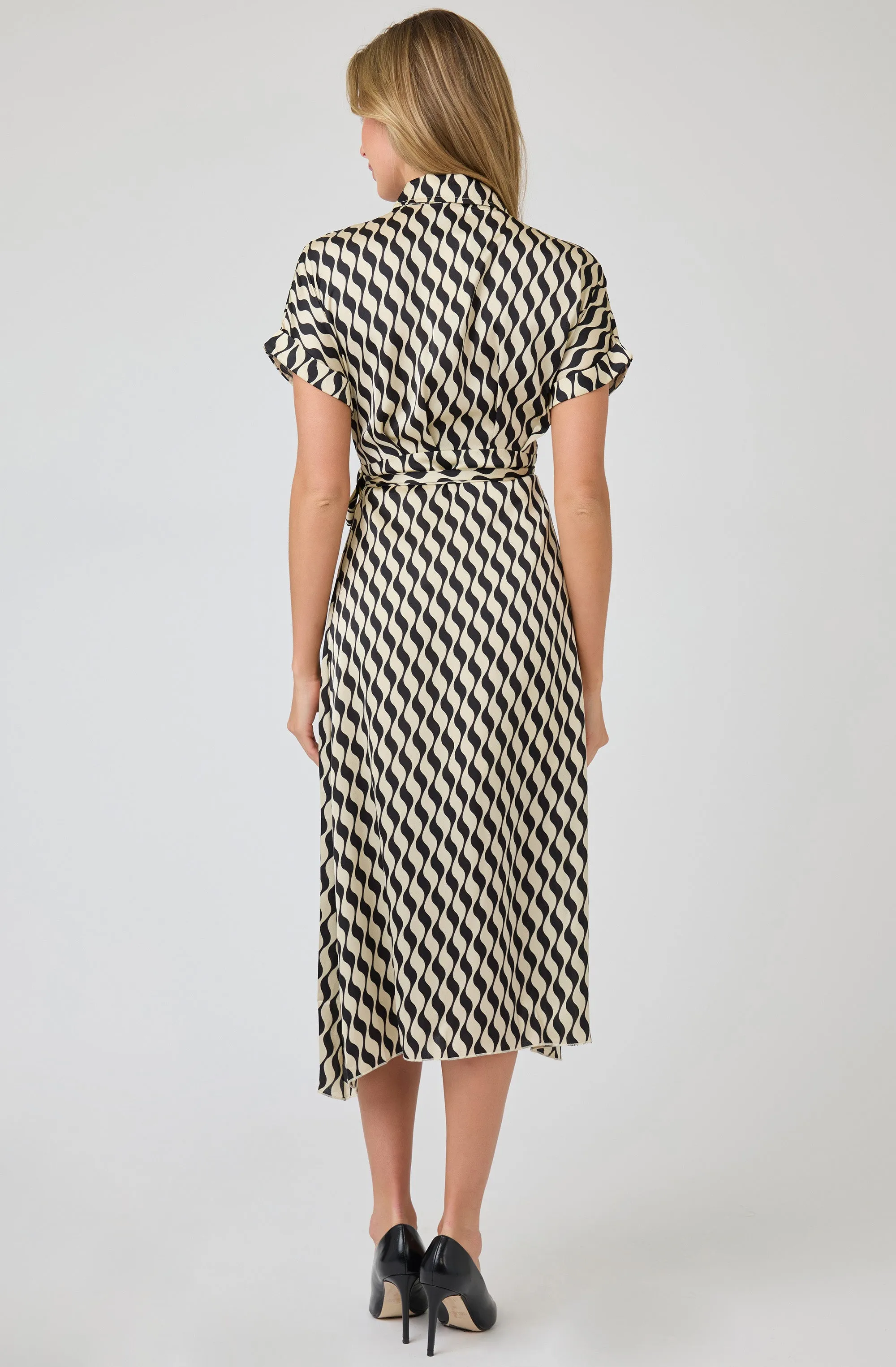 Printed Wrap Dress