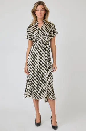 Printed Wrap Dress