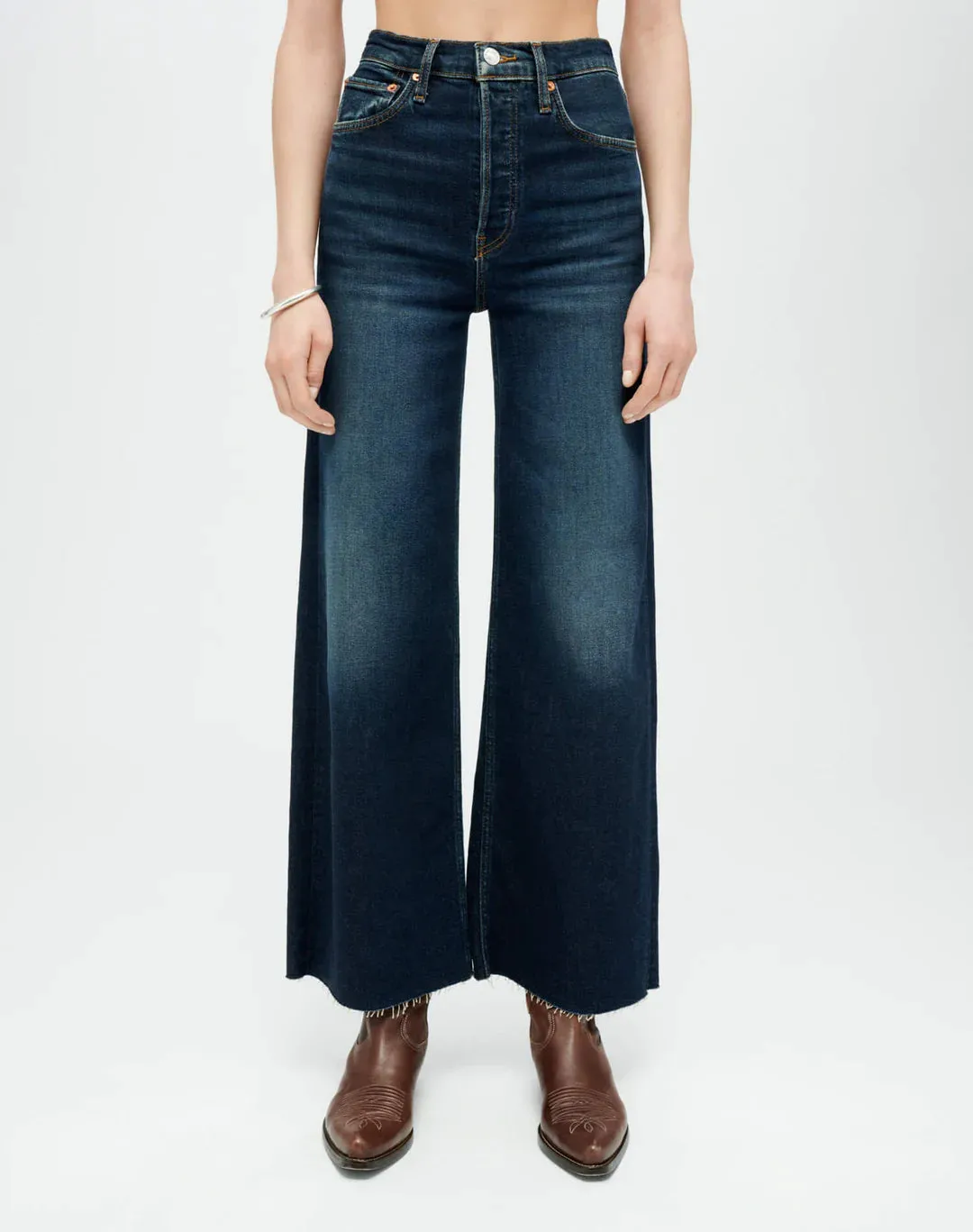 Re/Done High Rise Wide Leg Crop - barely worn