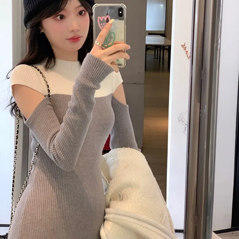 Vintage Sweater Graceful Knitted Dress