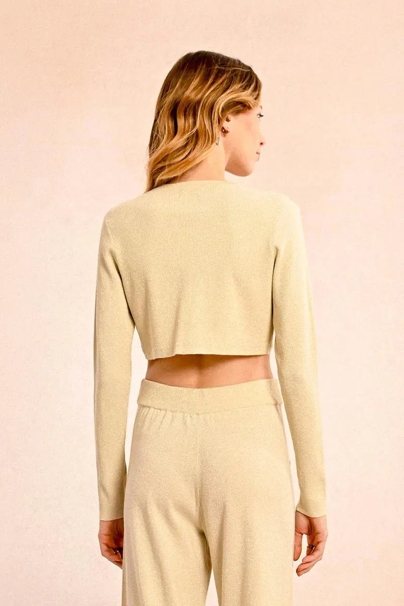 Viscose Tie Bolero - White