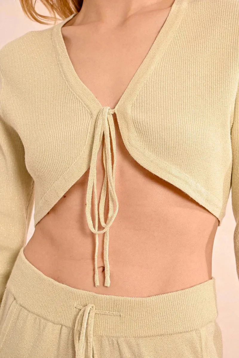Viscose Tie Bolero - White